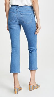 j brand selena 中腰七分微喇牛仔裤 shopbop