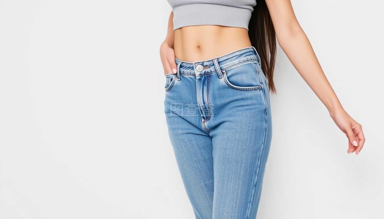 穿牛仔裤的年轻女子
