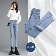 高腰牛仔裤显瘦显高修身女裤子潮608