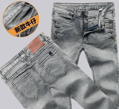 男装新款浅色洗高牛仔裤 超靓板型，时尚百搭