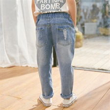 儿童牛仔裤2019新款春装女童长裤 潮流与舒适的完美结合